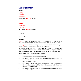 Muster Absichtserklarung Letter Of Intent Betreffend Grundung Eines Joint Ventures Mustervertrag Schweiz Mustervertrage Mustervorlage Vertragsservice Ch